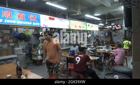 Certains des meilleurs Hawker Food de Geylang, Singapour Banque D'Images