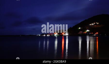 Ville de Nice Ha Tien dans la province de Kien Giang, dans le sud du Vietnam Banque D'Images