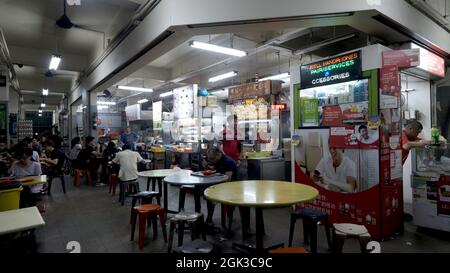 Certains des meilleurs Hawker Food de Geylang, Singapour Banque D'Images