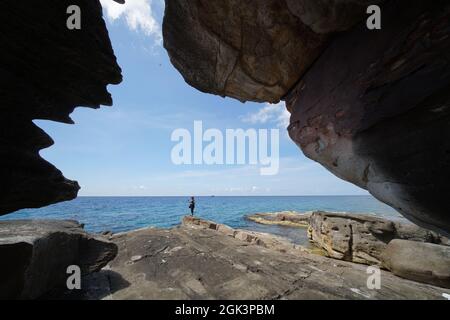 Île de Nice Tho Chu dans la province de Kien Giang, dans le sud du Vietnam Banque D'Images