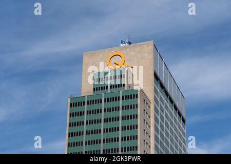 Montréal, QC, Canada - le 4 septembre 2021 : siège social d'Hydro-Québec à Montréal, QC, Canada. Banque D'Images