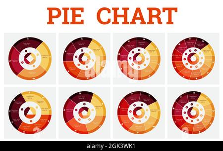 Graphique circulaire monochrome. Modèles d'infographies pour les présentations Illustration de Vecteur