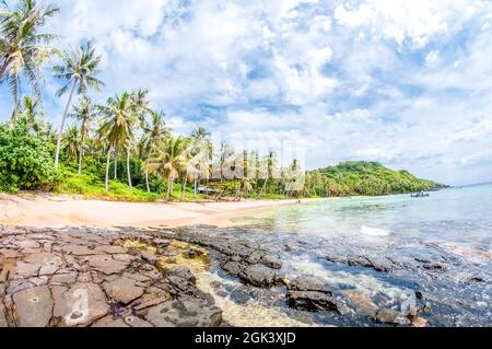 Île de Nice Phu Quoc dans la province de Kien Giang, dans le sud du Vietnam Banque D'Images