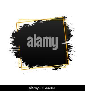 Modèle de devis, crochets conceptuels, forme de grunge. Tracé acrylique tracé à la main, modèle de devis. Illustration du stock vectoriel. Illustration de Vecteur