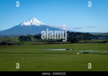 Le Mont Taranaki, île du Nord, Nouvelle-Zélande Banque D'Images