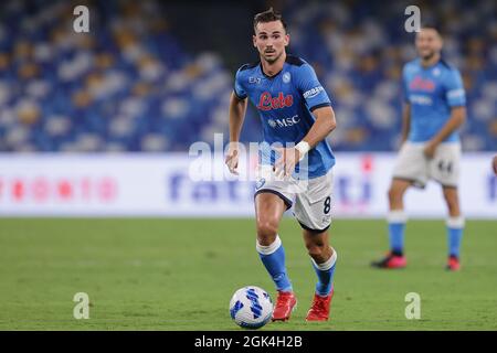 Naples, Italie. 11 septembre 2021. Fabian Ruiz de SSC Napoli pendant la série Un match de football 2021/2022 entre SSC Napoli et Juventus FC au stade Diego Armando Maradona à Naples (Italie), le 11 septembre 2021. Photo Cesare Purini/Insidefoto crédit: Insidefoto srl/Alay Live News Banque D'Images