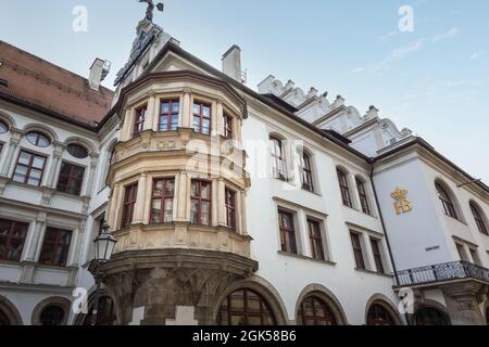 Hofbrauhaus Beer Hall - Munich, Bavière, Allemagne Banque D'Images