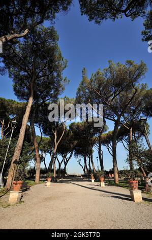 Italie, Rome, Aventin Hill (Aventino), Giardino degli Aranci, jardins Banque D'Images