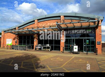 Co-Op, Co-Op, Co-operative Food store, shop, supermarché, Wells Next the Sea, Norfolk, Angleterre Banque D'Images