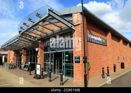 Co-Op, Co-Op, Co-operative Food store, shop, supermarché, Wells Next the Sea, Norfolk, Angleterre Banque D'Images