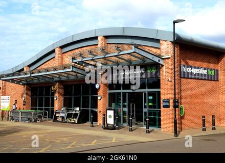 Co-Op, Co-Op, Co-operative Food store, shop, supermarché, Wells Next the Sea, Norfolk, Angleterre Banque D'Images