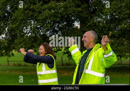Arley Hall & Gardens-5k Sunset Walk pour recueillir des fonds pour St. Rocco's, l'hôpital local pour les personnes ayant reçu un diagnostic de maladie qui limite leur vie Banque D'Images