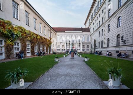 Konigsbauhof (cour du Palais Royal) et le musée Residenz de Munich Residenz - Munich, Bavière, Allemagne Banque D'Images