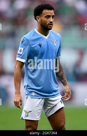 Milan, Italie. 12 septembre 2021. Felipe Anderson de SS Lazio regarde pendant la série Un match de football entre AC Milan et SS Lazio. Credit: Nicolò Campo/Alay Live News Banque D'Images