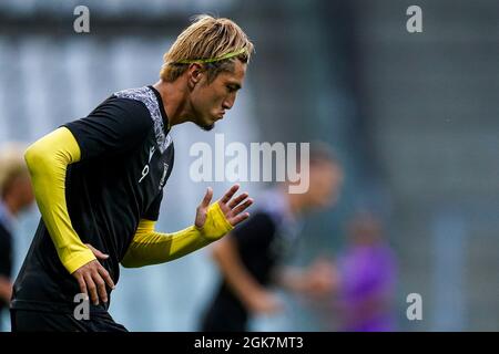 ANVERS, BELGIQUE - SEPTEMBRE 13 : Yuma Suzuki de STVV lors du match Jupiler Pro League entre K. Beerschot V.A. et STVV à l'Olympich Stadion le 13 septembre 2021 à Anvers, Belgique (photo de Jeroen Meuwsen/Orange Pictures) Banque D'Images