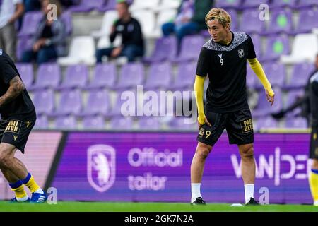 ANVERS, BELGIQUE - SEPTEMBRE 13 : Yuma Suzuki de STVV lors du match Jupiler Pro League entre K. Beerschot V.A. et STVV à l'Olympich Stadion le 13 septembre 2021 à Anvers, Belgique (photo de Jeroen Meuwsen/Orange Pictures) Banque D'Images