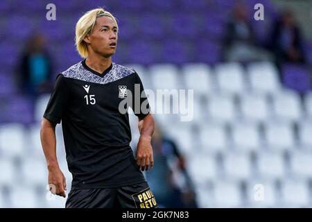 ANVERS, BELGIQUE - SEPTEMBRE 13 : Daichi Hayashi de STVV lors du match de la Jupiler Pro League entre K. Beerschot V.A. et STVV à l'Olympiisch Stadion le 13 septembre 2021 à Anvers, Belgique (photo de Jeroen Meuwsen/Orange Pictures) Banque D'Images