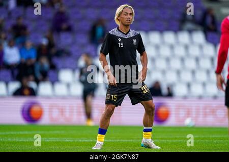 ANVERS, BELGIQUE - SEPTEMBRE 13 : Daichi Hayashi de STVV lors du match de la Jupiler Pro League entre K. Beerschot V.A. et STVV à l'Olympiisch Stadion le 13 septembre 2021 à Anvers, Belgique (photo de Jeroen Meuwsen/Orange Pictures) Banque D'Images