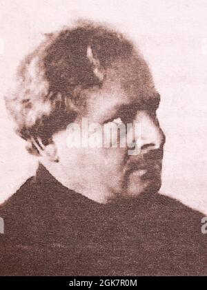AVEL Safronovich Enukidze (1877 - 1937) - révolutionnaire russe, homme d'État soviétique et homme politique. Membre de la FSESP b), membre du Comité exécutif central, secrétaire du Comité exécutif central de l'URSS. Il a été délégué aux 6e, 8e, 9e, 11e et 17e congrès du Parti. Membre de la Commission centrale de contrôle de la FSESP (b) (1924-1934). Membre du Comité central de la FSESP (b) (1934-1935). Parrain de la femme de Joseph Staline, Nadezhda Alliluyeva. Il a été abattu en 1937, réhabilité à titre posthume. Banque D'Images