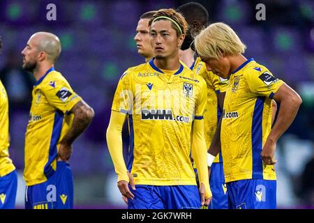 ANVERS, BELGIQUE - SEPTEMBRE 13 : Yuma Suzuki de STVV lors du match Jupiler Pro League entre K. Beerschot V.A. et STVV à l'Olympich Stadion le 13 septembre 2021 à Anvers, Belgique (photo de Jeroen Meuwsen/Orange Pictures) Banque D'Images