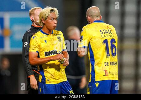 ANVERS, BELGIQUE - SEPTEMBRE 13 : Daichi Hayashi de STVV lors du match de la Jupiler Pro League entre K. Beerschot V.A. et STVV à l'Olympiisch Stadion le 13 septembre 2021 à Anvers, Belgique (photo de Jeroen Meuwsen/Orange Pictures) Banque D'Images