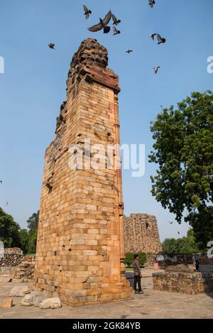 Complexe de Qutb Minar, New Delhi, Inde Banque D'Images