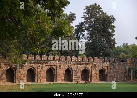 Enceinte fortifiée du tombeau de Sikander Lodi, Lodhi Garden, New Delhi Banque D'Images