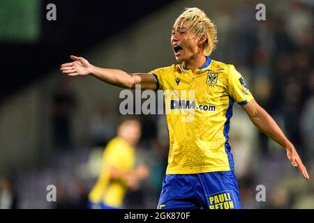 ANVERS, BELGIQUE - SEPTEMBRE 13 : Daichi Hayashi de STVV lors du match de la Jupiler Pro League entre K. Beerschot V.A. et STVV à l'Olympiisch Stadion le 13 septembre 2021 à Anvers, Belgique (photo de Jeroen Meuwsen/Orange Pictures) Banque D'Images