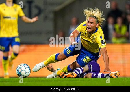 ANVERS, BELGIQUE - SEPTEMBRE 13 : Daichi Hayashi de STVV lors du match de la Jupiler Pro League entre K. Beerschot V.A. et STVV à l'Olympiisch Stadion le 13 septembre 2021 à Anvers, Belgique (photo de Jeroen Meuwsen/Orange Pictures) Banque D'Images