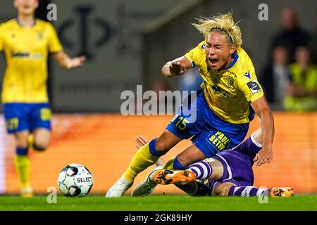 ANVERS, BELGIQUE - SEPTEMBRE 13 : Daichi Hayashi de STVV lors du match de la Jupiler Pro League entre K. Beerschot V.A. et STVV à l'Olympiisch Stadion le 13 septembre 2021 à Anvers, Belgique (photo de Jeroen Meuwsen/Orange Pictures) Banque D'Images