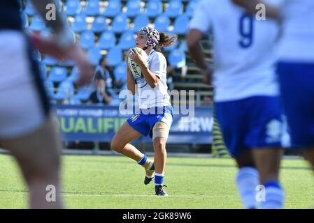 Parme, Italie. 13 septembre 2021. Michela Sillari (Italie) pendant la qualification de coupe du monde de la Femme de Rugby 2022 - Italie contre Ecosse, coupe du monde à Parme, Italie, septembre 13 2021 crédit: Agence de photo indépendante/Alamy Live News Banque D'Images