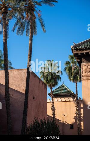 Tombes saadiennes, Marrakech, Maroc, Afrique. Banque D'Images