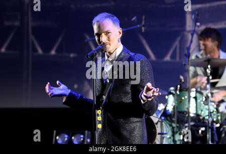 The Feeling se déroule lors de la première mondiale d'Amazon Prime Video, où tout le monde parle de Jamie au Royal Festival Hall de Londres. Date de la photo: Lundi 13 septembre 2021. Banque D'Images