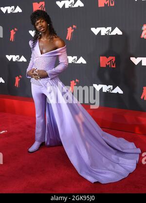 New York, États-Unis. 12 septembre 2021. Lil NAS X participe aux MTV Video Music Awards 2021 au Barclays Center le 12 septembre 2021 dans le quartier de Brooklyn à New York. Photo: Jeremy Smith/imageSPACE/Sipa USA crédit: SIPA USA/Alay Live News Banque D'Images