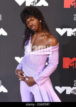 New York, États-Unis. 12 septembre 2021. Lil NAS X participe aux MTV Video Music Awards 2021 au Barclays Center le 12 septembre 2021 dans le quartier de Brooklyn à New York. Photo: Jeremy Smith/imageSPACE/Sipa USA crédit: SIPA USA/Alay Live News Banque D'Images