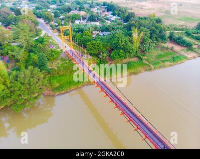 Pont de Nice dans la province de Kon Tum au centre du Vietnam Banque D'Images