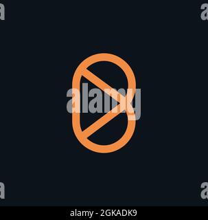 B lettre logo Design . Illustration du logo de l'icône du vecteur de lettres modernes créatives. - vecteur Illustration de Vecteur