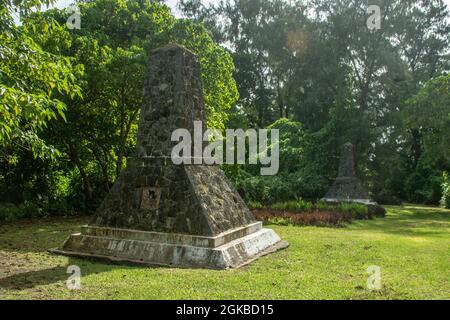 Un monument commémoratif construit en l'honneur des soldats de la 81e Division d'infanterie de l'armée américaine qui ont combattu pendant la Seconde Guerre mondiale sur l'île de Peleliu, République des Palaos, le 3 mars 2021. Le 31e MEU opère à bord de navires de l'escadron amphibie 11 dans la zone d'opérations de la 7e flotte afin d'améliorer l'interopérabilité avec les alliés et les partenaires et de servir de force d'intervention prête pour défendre la paix et la stabilité dans la région Indo-Pacifique. Banque D'Images