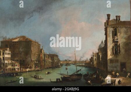 Artiste: Canaletto (canal Giovanni Antonio, 1697-1768) titre: Le Grand Canal de Venise avec le Palazzo Corner CA'Granda. (Il Canal Grande con il Pal Banque D'Images