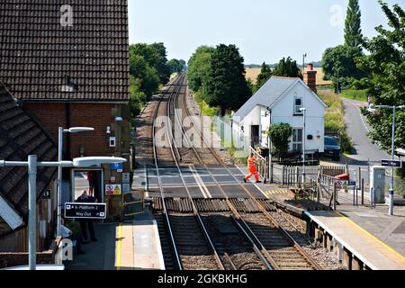 Gare de Wye, Kent, Royaume-Uni Banque D'Images