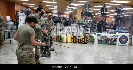 Les athlètes de fort Hood participent aux essais de l'Armée de terre de 2021. (Photo via Amy Summers) Banque D'Images