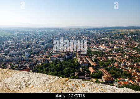 La ville de Deva en Roumanie Banque D'Images