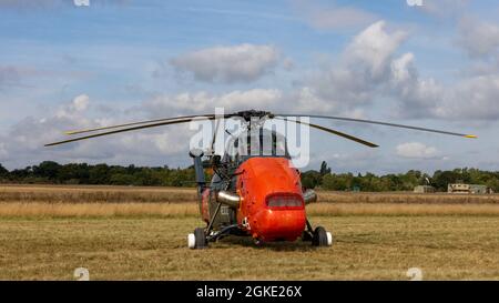 L'hélicoptère Westland Wessex HU5 (XT761) est détenu et exploité par Historic Helicopter sur exposition statique au salon de l'aviation et du country d'Abingdon 2021 Banque D'Images