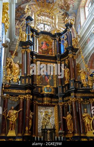 Autel, Sanctuaire, Swieta Lipka, Warmia-Masuria, Saint-Linden, Basilique de la visite de la Vierge Marie, Warminsko-Mazurskie, Pologne Banque D'Images