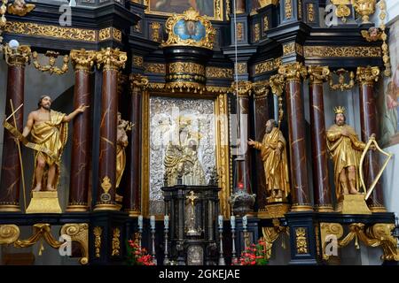 Autel, Sanctuaire, Swieta Lipka, Warmia-Masuria, Saint-Linden, Basilique de la visite de la Vierge Marie, Warminsko-Mazurskie, Pologne Banque D'Images