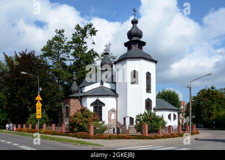 Église, Gizycko, Warmia-Masuria, Loetzen, Warminsko-Mazurskie, Pologne Banque D'Images