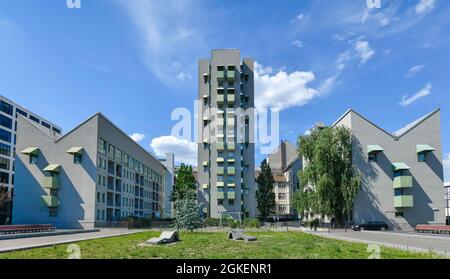 Tour Kreuzberg par John Hejduk, Charlottenstrasse, Besselstrasse, Kreuzberg, Friedrichshain-Kreuzberg, Berlin, Allemagne Banque D'Images
