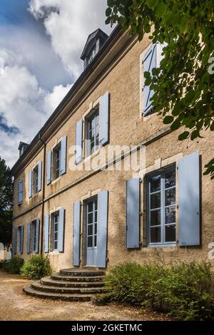 Maison du XVIIIe siècle de l'écrivain du XIXe siècle George Sand à Nohant, Indre (36), France. Banque D'Images