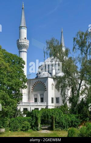 Mosquée Sehitlik, Columbiadamm, Tempelhof, Tempelhof-Schoeneberg, Berlin, Allemagne Banque D'Images