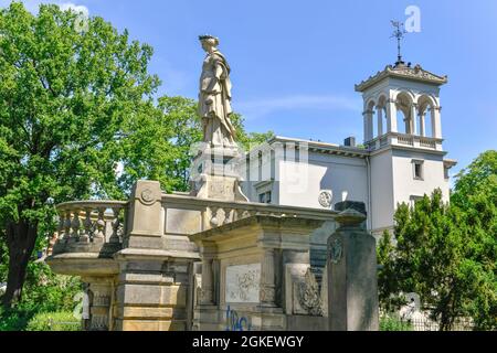 Borussia Monument, Villa Wild, Am Sandwerder, Wannsee, Steglitz-Zehlendorf, Berlin, Allemagne Banque D'Images